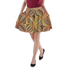 Electric Field Art Xlvii A-line Pocket Skirt by okhismakingart