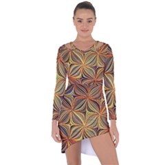 Electric Field Art Xlvii Asymmetric Cut-out Shift Dress by okhismakingart