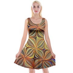 Electric Field Art Xlvii Reversible Velvet Sleeveless Dress by okhismakingart