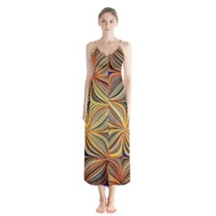 Electric Field Art Xlvii Button Up Chiffon Maxi Dress by okhismakingart