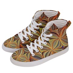 Electric Field Art Xlvii Women s Hi-top Skate Sneakers by okhismakingart