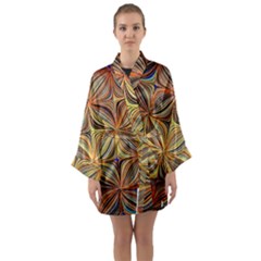 Electric Field Art Xlvii Long Sleeve Kimono Robe by okhismakingart