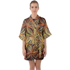 Electric Field Art Xlvii Quarter Sleeve Kimono Robe by okhismakingart