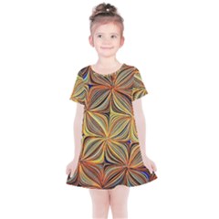 Electric Field Art Xlvii Kids  Simple Cotton Dress