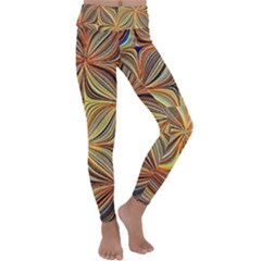 Electric Field Art Xlvii Kids  Lightweight Velour Classic Yoga Leggings