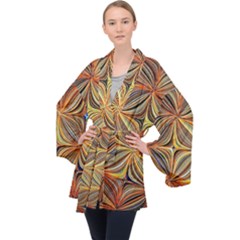 Electric Field Art Xlvii Velvet Kimono Robe