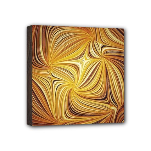 Electric Field Art L Mini Canvas 4  X 4  (stretched)