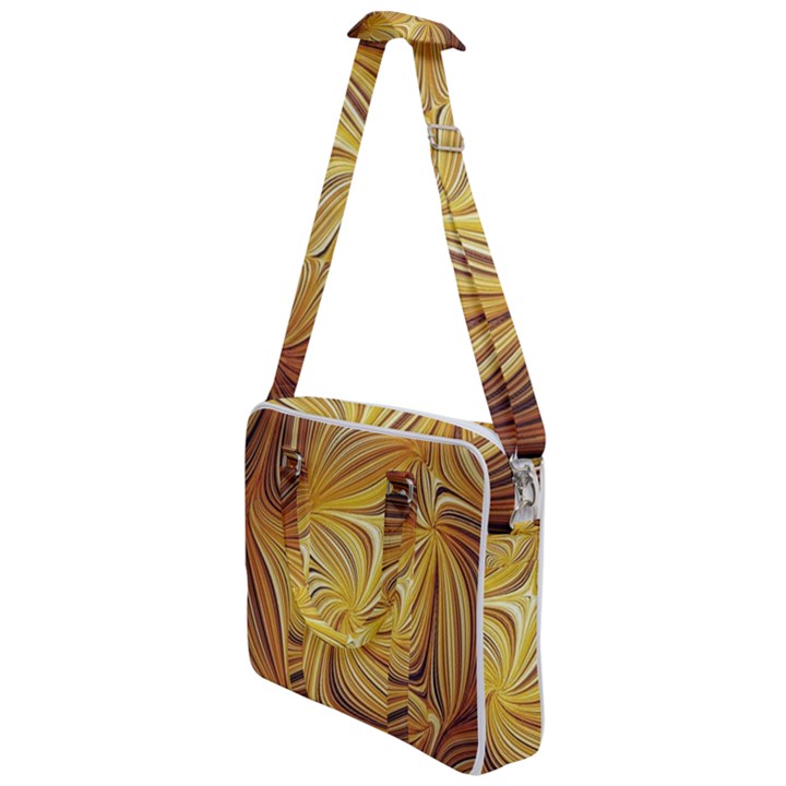 Electric Field Art L Cross Body Office Bag