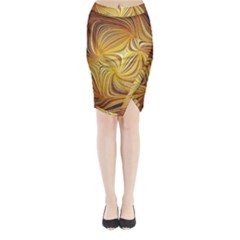 Electric Field Art L Midi Wrap Pencil Skirt by okhismakingart