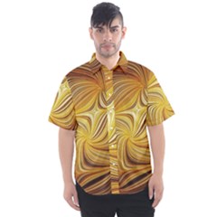 Electric Field Art L Men s Short Sleeve Shirt