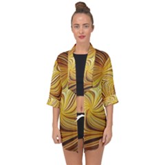 Electric Field Art L Open Front Chiffon Kimono by okhismakingart