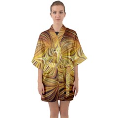 Electric Field Art L Quarter Sleeve Kimono Robe by okhismakingart