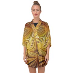 Electric Field Art L Half Sleeve Chiffon Kimono by okhismakingart