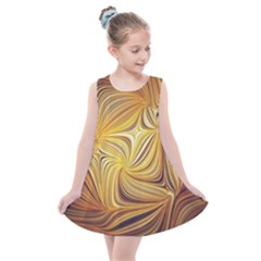 Electric Field Art L Kids  Summer Dress