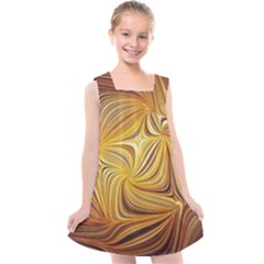 Electric Field Art L Kids  Cross Back Dress