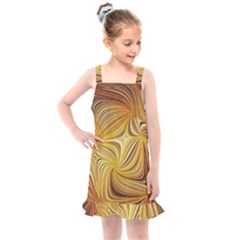 Electric Field Art L Kids  Overall Dress