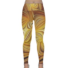 Electric Field Art L Lightweight Velour Classic Yoga Leggings