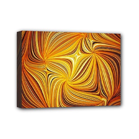 Electric Field Art Li Mini Canvas 7  X 5  (stretched) by okhismakingart