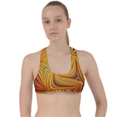 Electric Field Art Li Criss Cross Racerback Sports Bra by okhismakingart