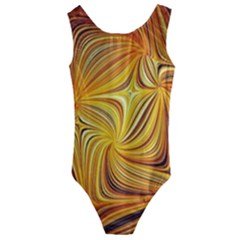 Electric Field Art Li Kids  Cut-out Back One Piece Swimsuit