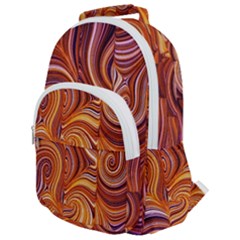 Electric Field Art Liii Rounded Multi Pocket Backpack