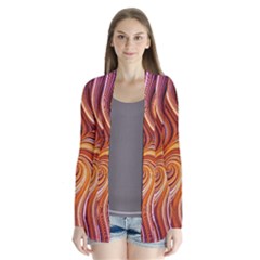 Electric Field Art Liii Drape Collar Cardigan by okhismakingart