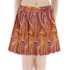 Electric Field Art Liii Pleated Mini Skirt by okhismakingart