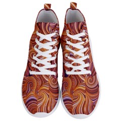 Electric Field Art Liii Men s Lightweight High Top Sneakers by okhismakingart