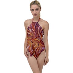 Electric Field Art Liii Go With The Flow One Piece Swimsuit