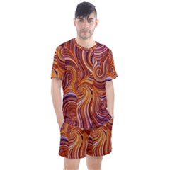 Electric Field Art Liii Men s Mesh Tee And Shorts Set