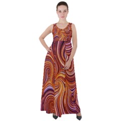 Electric Field Art Liii Empire Waist Velour Maxi Dress