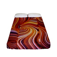 Electric Field Art Liv Fitted Sheet (full/ Double Size) by okhismakingart