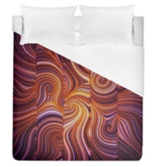 Electric Field Art Liv Duvet Cover (queen Size) by okhismakingart