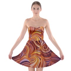 Electric Field Art Liv Strapless Bra Top Dress by okhismakingart