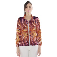 Electric Field Art Liv Women s Windbreaker by okhismakingart