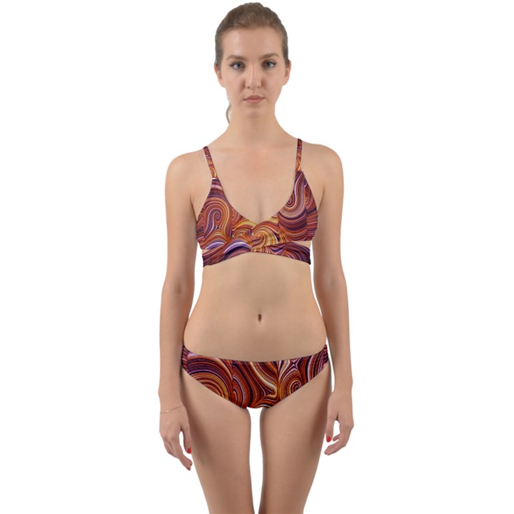 Electric Field Art LIV Wrap Around Bikini Set