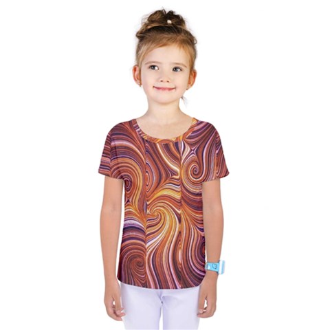 Electric Field Art Liv Kids  One Piece Tee by okhismakingart