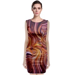 Electric Field Art Liv Sleeveless Velvet Midi Dress by okhismakingart