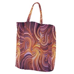 Electric Field Art Liv Giant Grocery Tote by okhismakingart