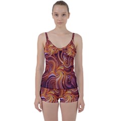 Electric Field Art Liv Tie Front Two Piece Tankini by okhismakingart