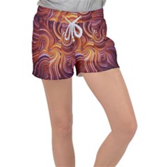 Electric Field Art Liv Women s Velour Lounge Shorts by okhismakingart