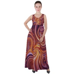 Electric Field Art Liv Empire Waist Velour Maxi Dress by okhismakingart