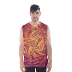 Electric Field Art Lv Men s Basketball Tank Top