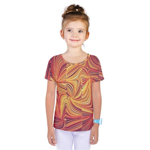 Electric Field Art Lv Kids  One Piece Tee by okhismakingart