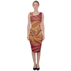 Electric Field Art Lv Sleeveless Pencil Dress by okhismakingart