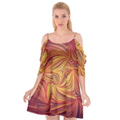 Electric Field Art Lv Cutout Spaghetti Strap Chiffon Dress by okhismakingart