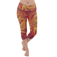 Electric Field Art Lv Lightweight Velour Capri Yoga Leggings