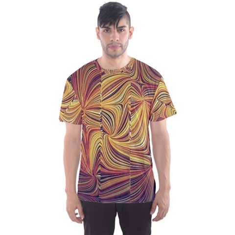 Electric Field Art Lvi Men s Sports Mesh Tee by okhismakingart