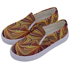 Electric Field Art Lvi Kids  Canvas Slip Ons by okhismakingart