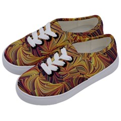 Electric Field Art Lvi Kids  Classic Low Top Sneakers by okhismakingart